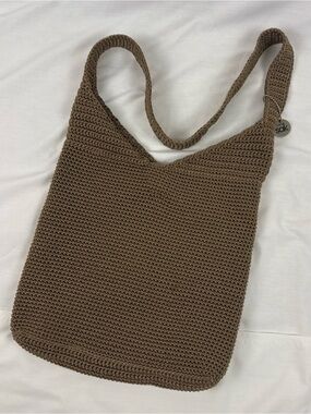 The Sak Brown Crochet Shoulder Bag